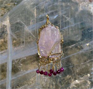 Kunzite with Ruby