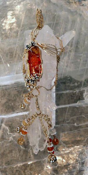 Faden Quartz, Zincite & Opal Beads