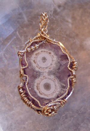 Amethyst Cluster, Gold