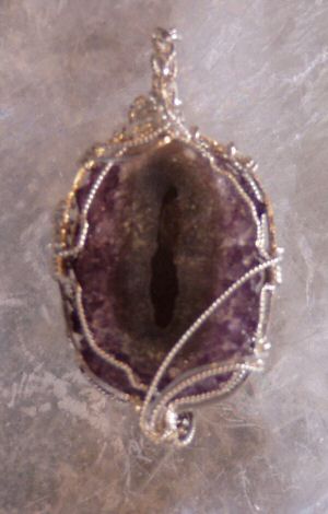 Amethyst Cluster, Silver