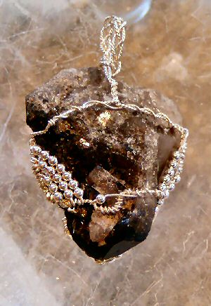 Imperial Topaz, Smokey Quartz, Silver