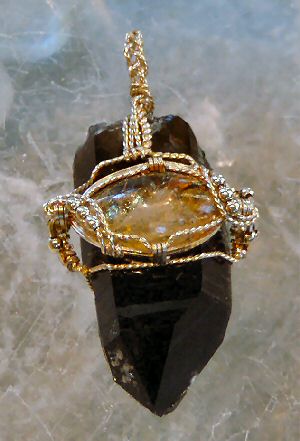 Citrine, Smokey Quartz, Gold