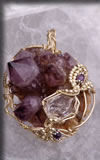 Amethyst, Herkimer Diamond